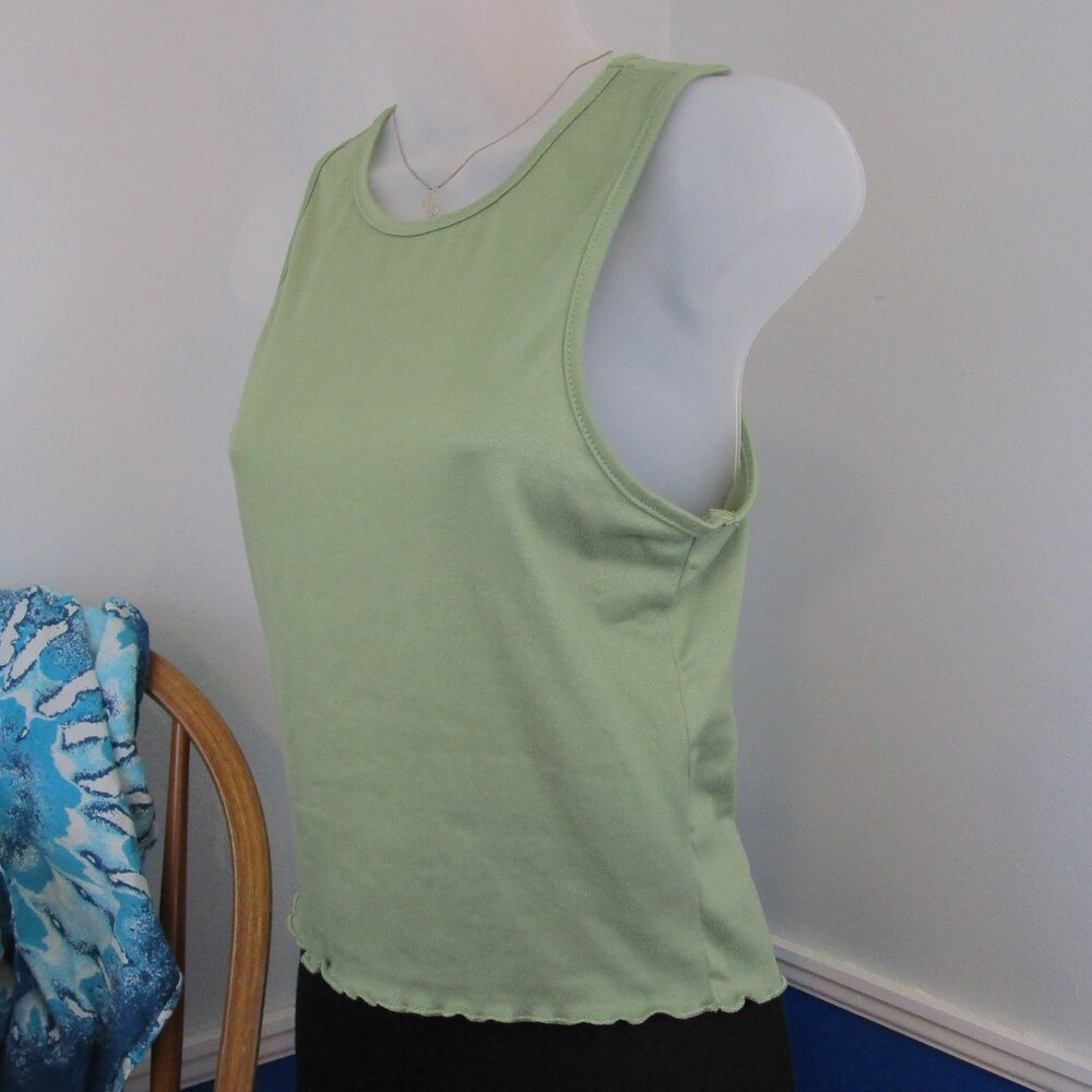 Olivia Rae Ruffle Hem Cropped Tank Top - Picture 2 of 8